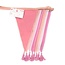 Wimpelkette Stoff We love Birthdays pink