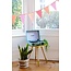 Bunting Fabric We love Birthdays pink