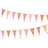 Talking Tables Bunting Fabric We love Birthdays pink embroidered