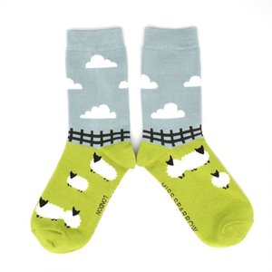 Miss Sparrow Socken Bamboo Sheep Meadows green