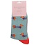 Socks Bamboo Parisian Pups faded denim