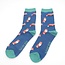 Mens Socks Bamboo Foxes navy