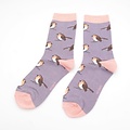 Miss Sparrow Socken Bamboo Robins lavender