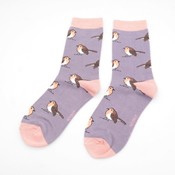 Miss Sparrow Socken Bamboo Robins lavender