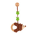 Sindibaba Pram Clip with rattle Hedgehog with Apple