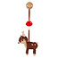 Pram Clip with rattle Deer with Mushroom