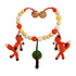 Sindibaba Stroller chain fox orange with rattle