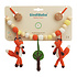 Sindibaba Stroller chain fox orange with rattle