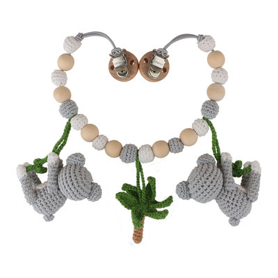 Sindibaba Wagenkette mit Rassel Koala grey (Bio-Baumwolle)