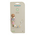Sindibaba Pacifier clip with Elephant grey/rose