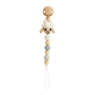 Sindibaba Pacifier clip with Sheep