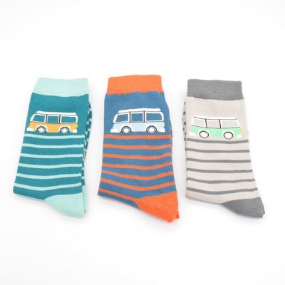 Miss Sparrow Giftbox Socks Bamboo  parisain Camper Stripes