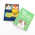 Miss Sparrow Giftbox Boys Socks 4-6 Years Animals