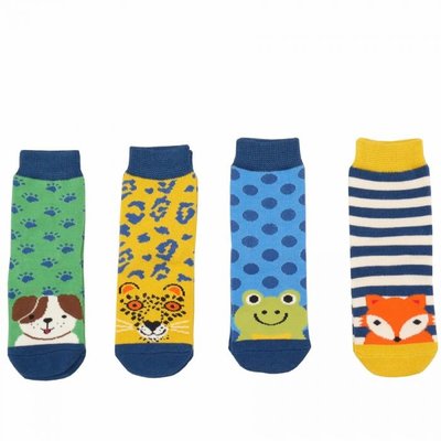 Miss Sparrow Giftbox Boys Socks 7-9 Years Animals