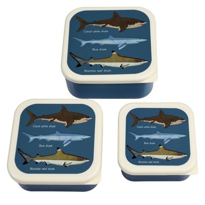 Rex London Snack Boxes Sharks