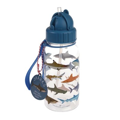 Rex London Kids Water Bottle Sharks