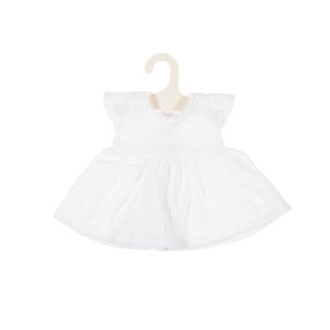 Olimi Puppenkleid Miniland 32cm Embroidered white