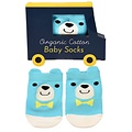 Rex London Babysöckchen Organic Cotton Bear blue