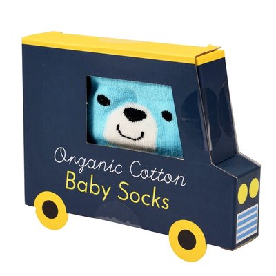 Rex London Babysöckchen Organic Cotton Bear blue