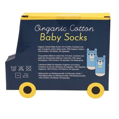 Rex London Baby socks Organic Cotton Bear blue