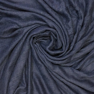 Pure & Cozy Schal Cotton/Wool denim