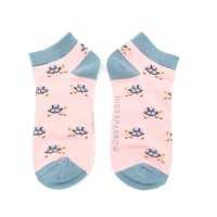 Miss Sparrow Trainer Socks Bamboo Turtles pink