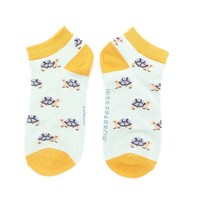 Miss Sparrow Trainer Socks Bamboo Turtles duck egg