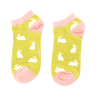 Miss Sparrow Trainer Socks Bamboo Rabbit lime