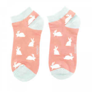 Miss Sparrow Trainer Socks Bamboo Rabbit dusky pink