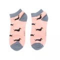 Miss Sparrow Trainer Socken Bamboo Sausage Dogs dusky pink