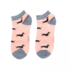 Miss Sparrow Trainer Socks Bamboo Sausage Dogs dusky pink
