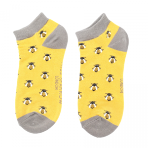 Miss Sparrow Trainer Socken Bamboo Honey Bees yellow