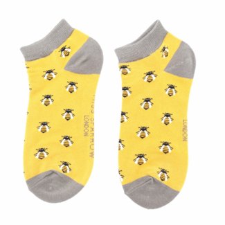 Miss Sparrow Trainer Socken Bamboo Honey Bees yellow