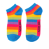 Miss Sparrow Trainer Mens Socks Bamboo Thick Stripes rainbow