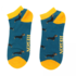 Miss Sparrow Trainer Mens Socks Bamboo Sausage Dogs teal