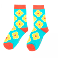 Miss Sparrow Socks Bamboo Retro Flowers turquoise