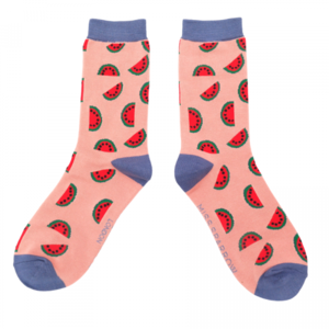 Miss Sparrow Socken Bamboo Watermelons dusky pink