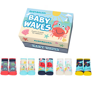 Cucamelon Kindersocken Newborn+ Baby Waves