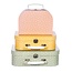 Suitcase Earth Tones Spotted Set of 3