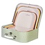 Suitcase Earth Tones Spotted Set of 3