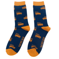 Miss Sparrow Männer-Socken Bamboo Off Roading navy