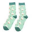 Miss Sparrow Socken Bamboo Ducks mint