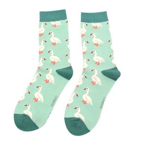 Miss Sparrow Socks Bamboo Ducks mint