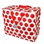 Jumbo bag Spotlight red on cream
