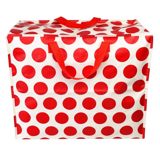 Jumbo bag Spotlight red on cream