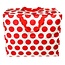 Jumbo bag Spotlight red on cream
