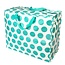 Riesentasche Spotlight turquoise on cream