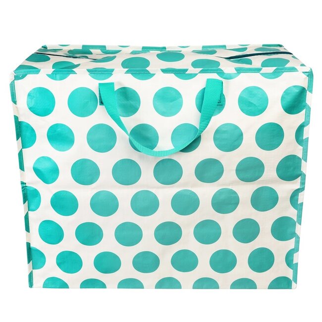 Riesentasche Spotlight turquoise on cream