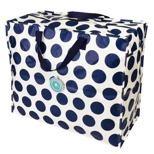 Riesentasche Spotlight navy on cream