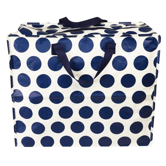 Riesentasche Spotlight navy on cream